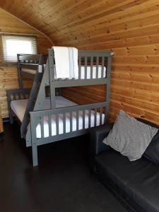 Delux glamping pod 3 inside